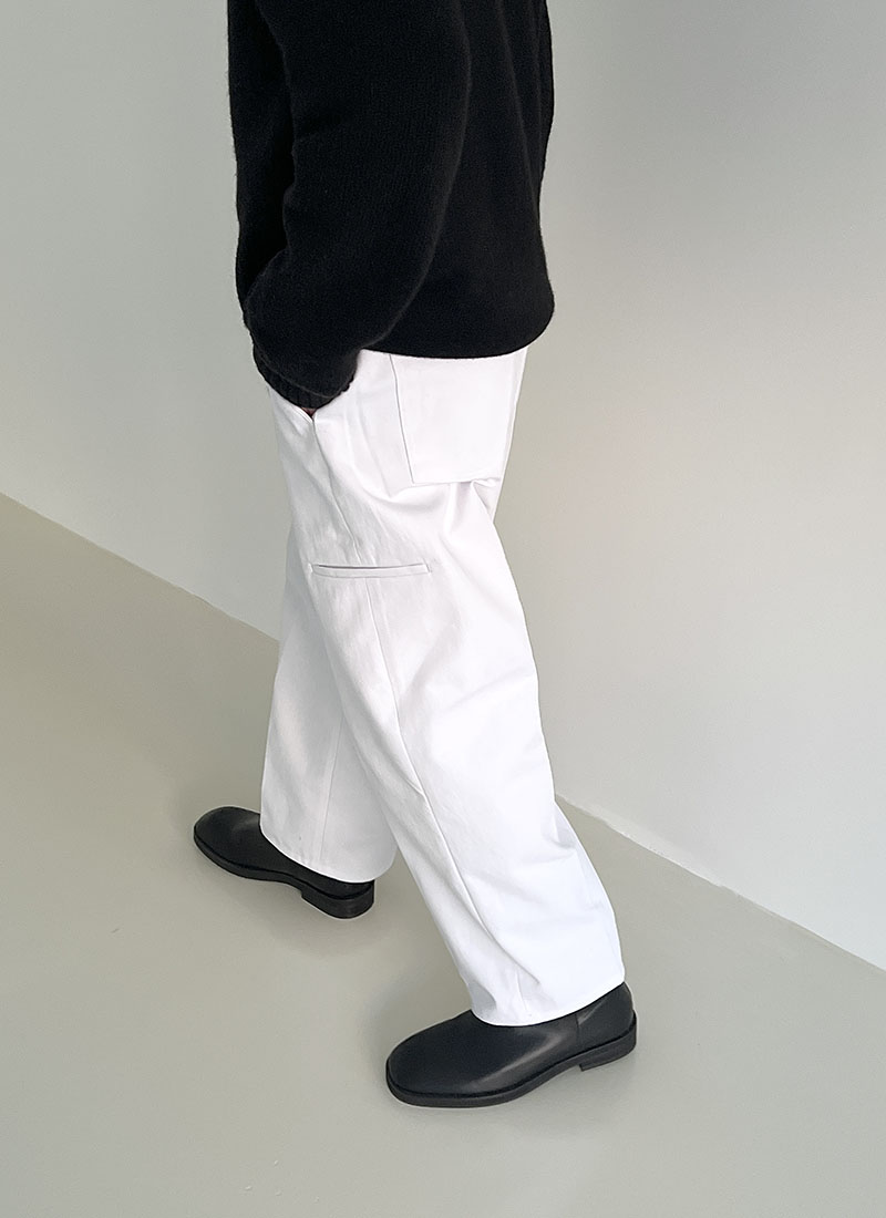 Side pocket cotton pants