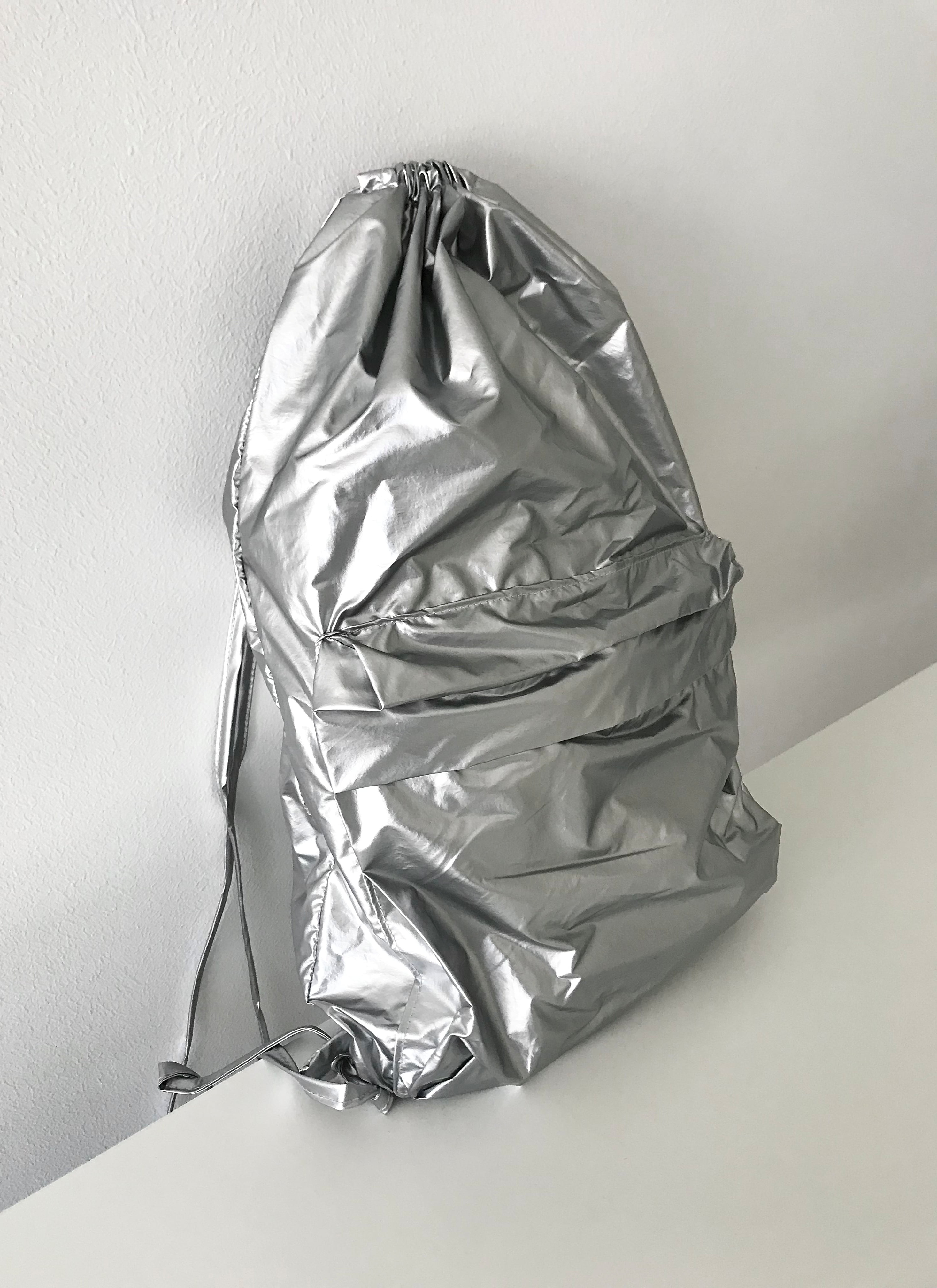 Future silver backpack