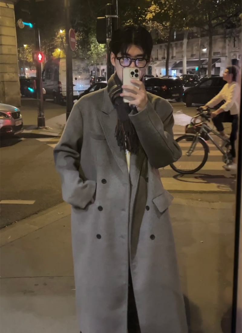 Firenze collar cashmere coat