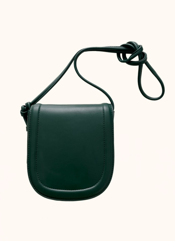 Horseshoe leather cross bag